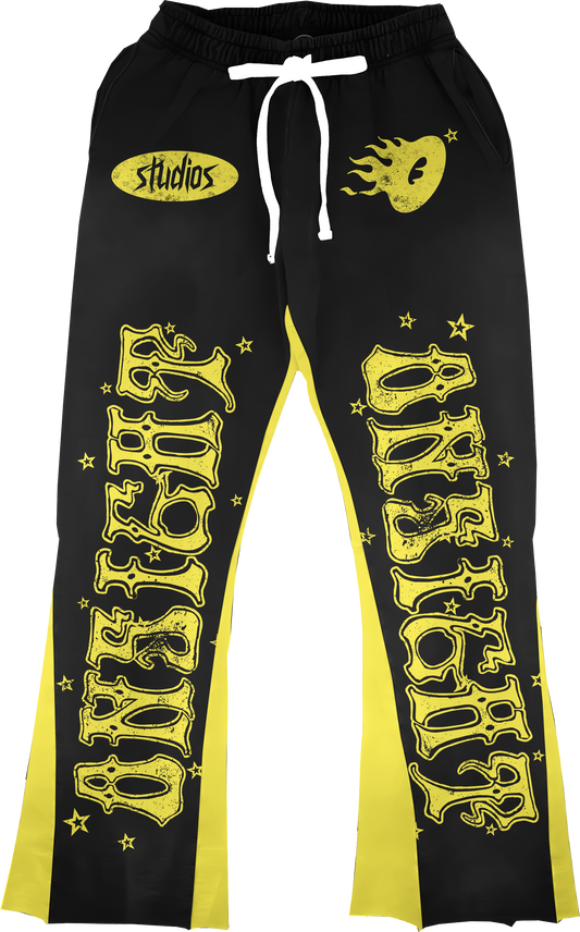 0nsight Black and Yellow Pants